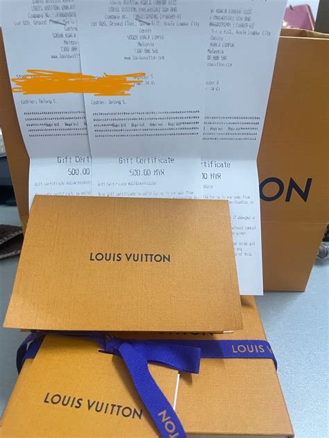 Louis Vuitton vouchers